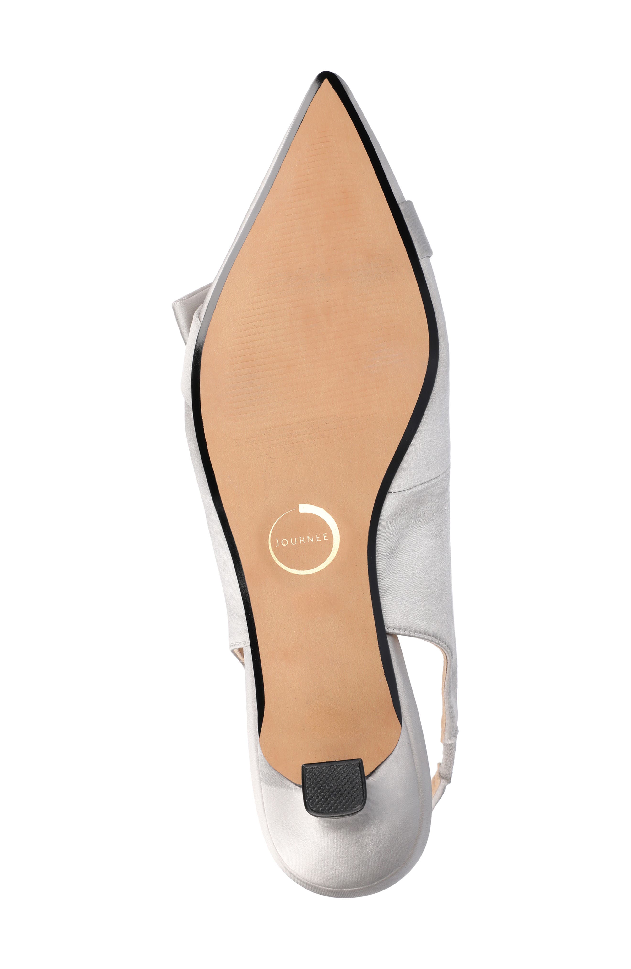 Paloma Slingback Pump, Alternate, color, SATIN/SILVER