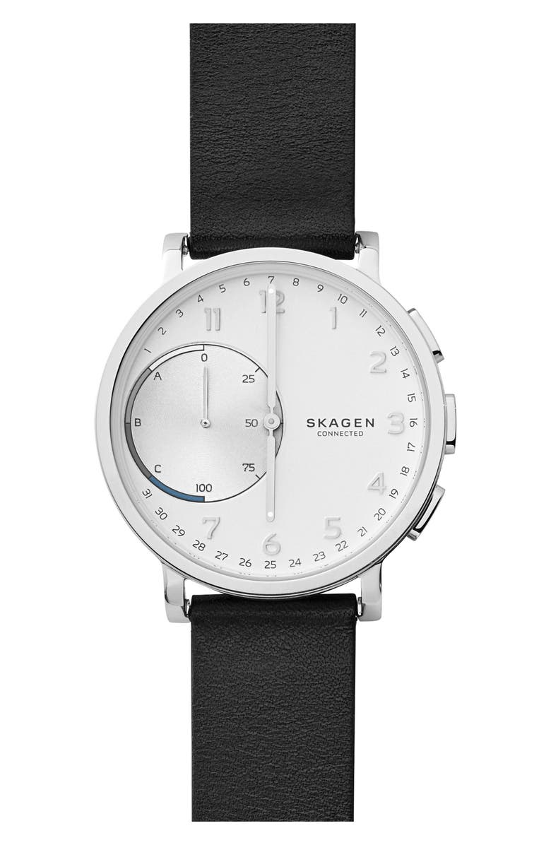 Skagen Hagen Connected Hybrid Smart Watch, 42mm, Main, color, 