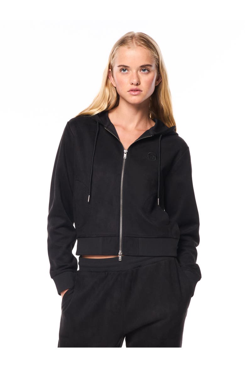 Women's Camoscio Hoodie, Main, color, BLACK BEAUTY