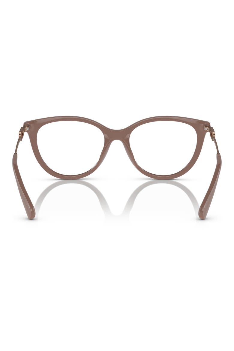 53mm Cat Eye Optical Glasses, Alternate, color, SHINY HAVANA / CLEAR