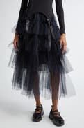 Simone Rocha Tiered Tulle Tutu Midi Skirt
