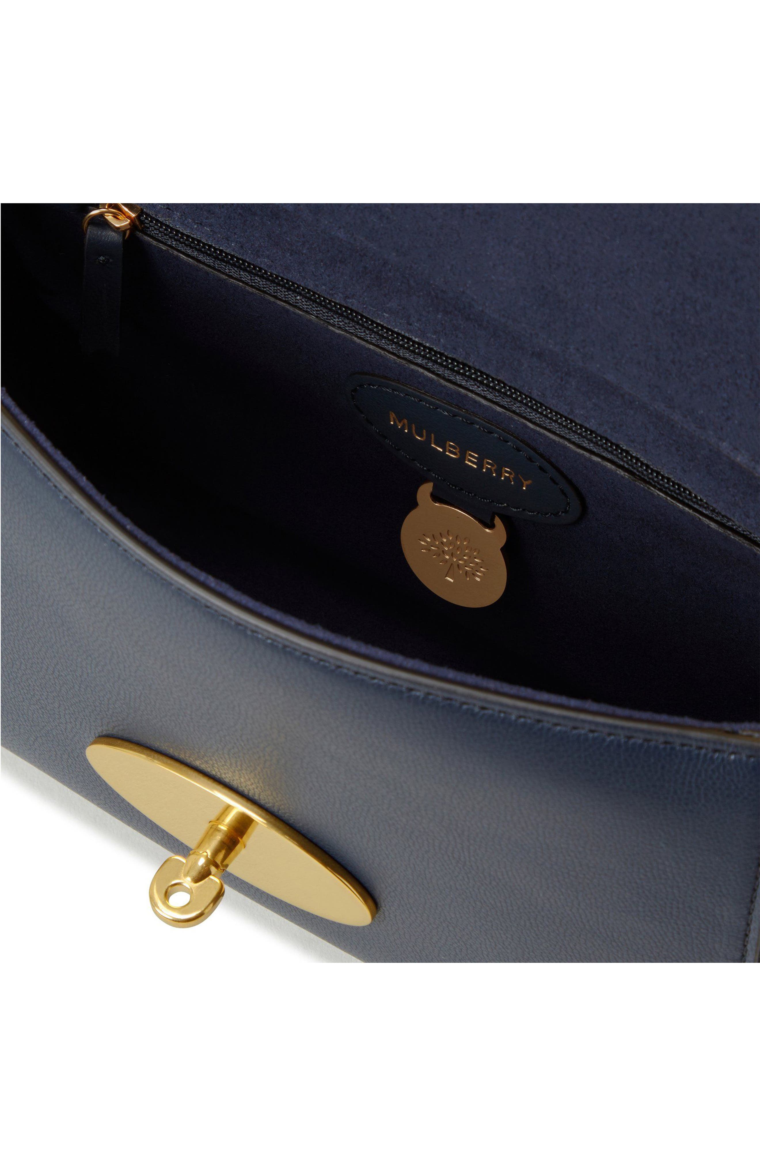 Mulberry Lily Micro Classic Grain Leather Satchel, Alternate, color, 