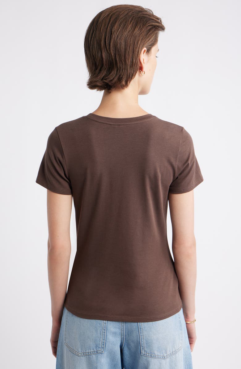 Pima Cotton Blend Crewneck T-Shirt