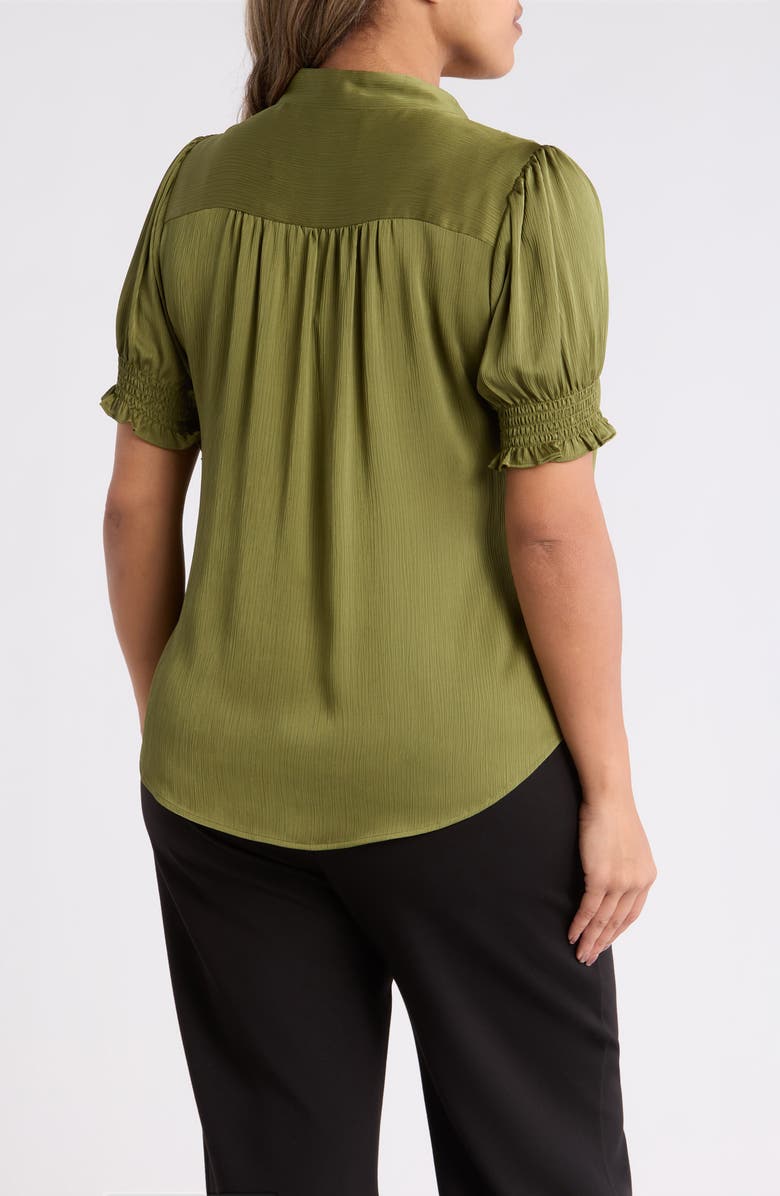 Anne Klein Crinkled Satin Top, Alternate, color,