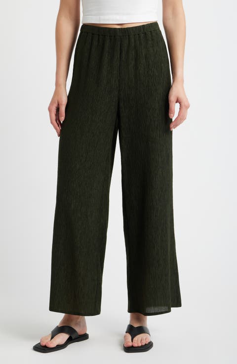Ankle Wide Leg Pants