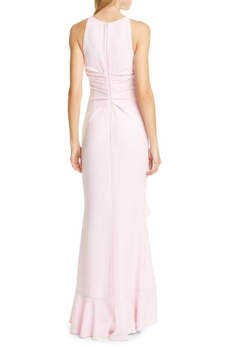 Talbot Runhof Ruffle Crepe Trumpet Gown, Alternate, color, 
