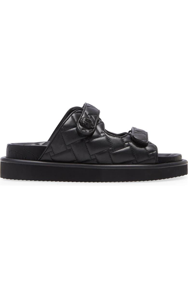 Kurt Geiger London Orson Box Quilt Slide Sandal, Alternate, color, Black
