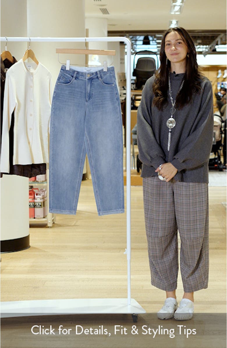 Ultra High Waist Crop Slim Straight Leg Jeans, sales video thumbnail