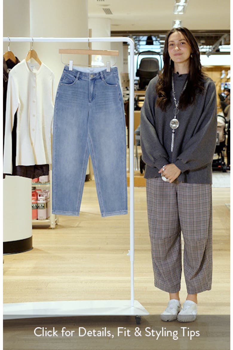 Ultra High Waist Crop Slim Straight Leg Jeans video