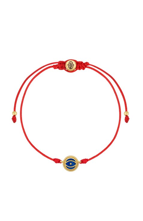 Inner Strength Lapis Lazuli Evil Eye Red String Bracelet
