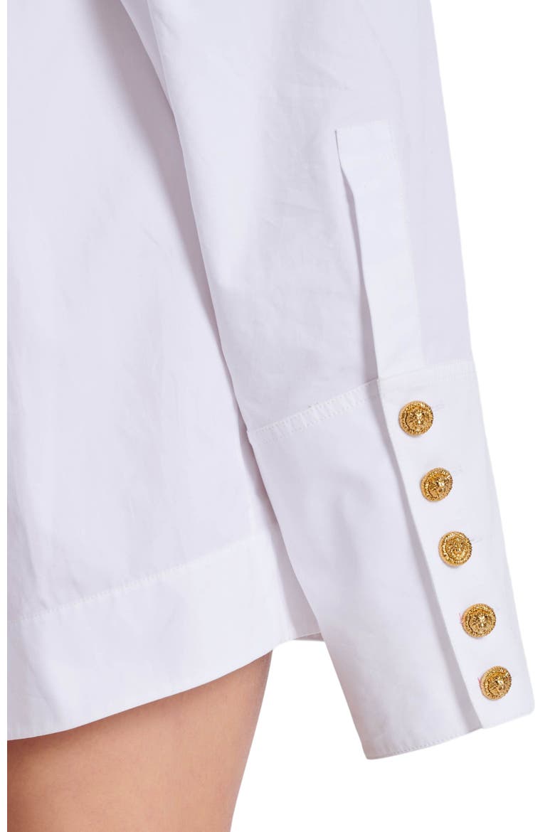 Poplin shirt dress, Alternate, color, white