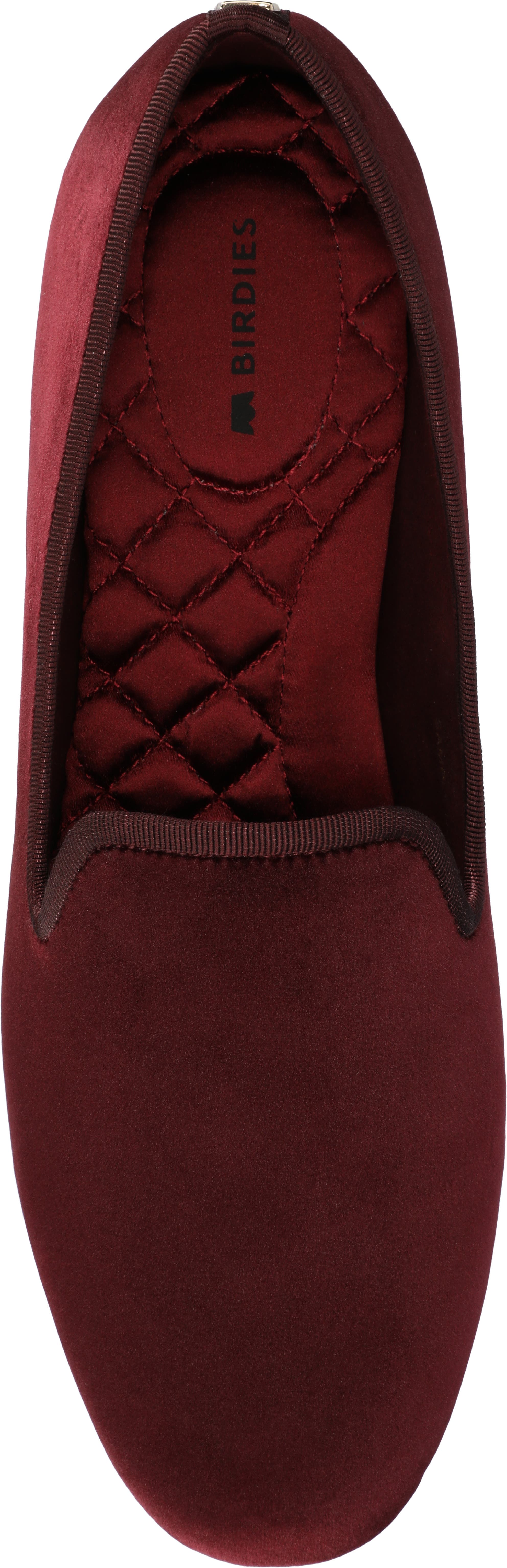 Birdies The Starling Loafer Velvet, Alternate, color, Burgundy