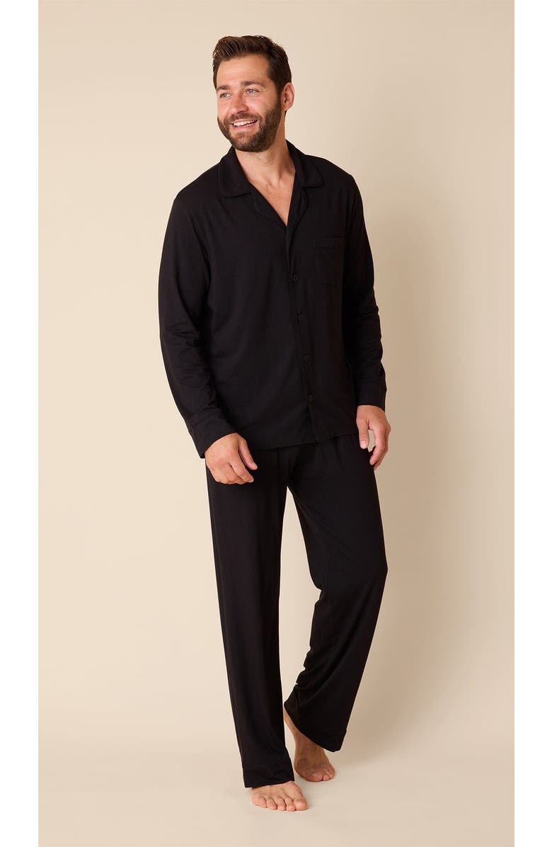 The Cat's Pajamas Men's Pima Knit Pajama Set, Main, color, Classic Midnight