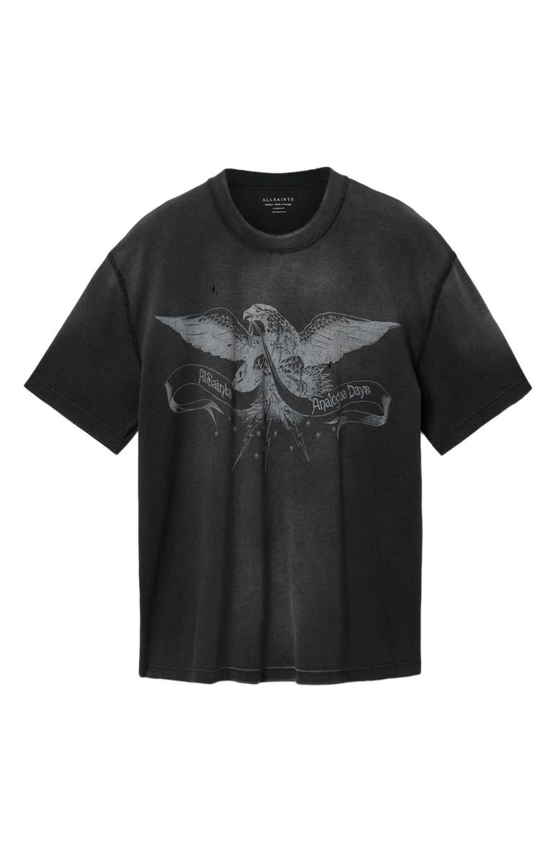 AllSaints Aeterna Graphic T-Shirt, Alternate, color, Washed Black