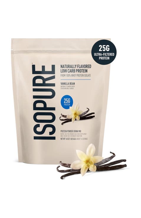 Low Carb Pure Whey Isolate Protein Powder Vanilla Bean