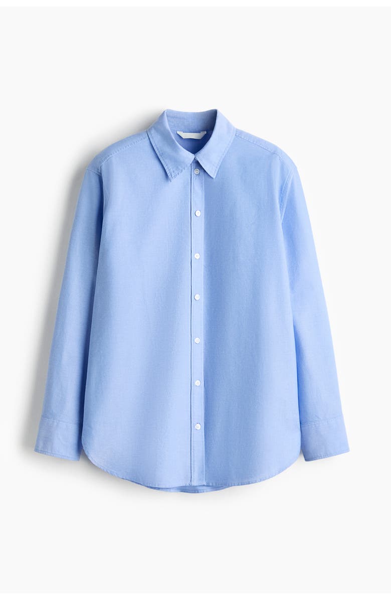 H&M Oxford shirt, Alternate, color, Blue