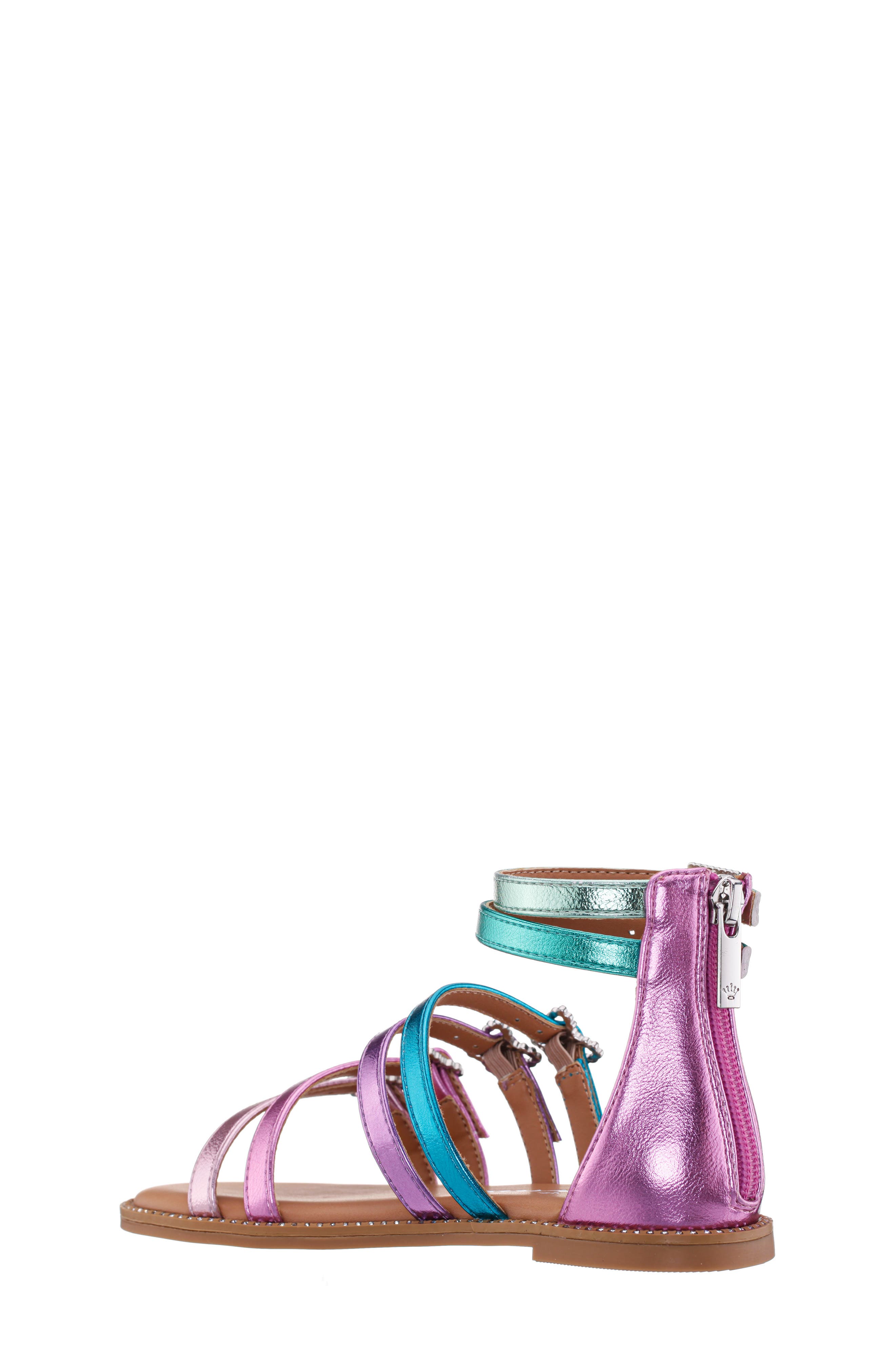 Nina Kids' Brie Ankle Strap Sandal, Alternate, color, Multi