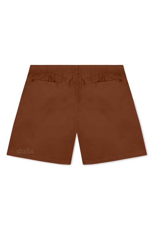 Dalix Mens Lil Alien Midweight Beach Short In Brown