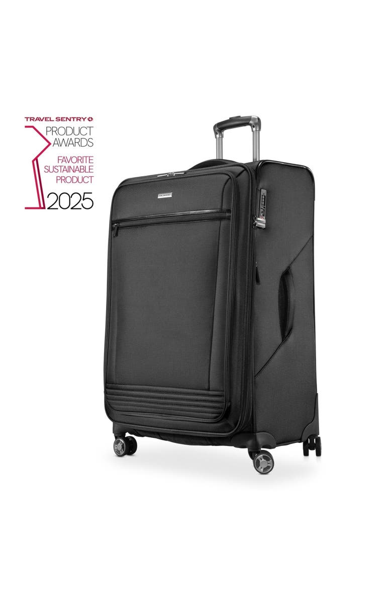 Avalon Softside 28" Checked Spinner, Alternate, color, Black