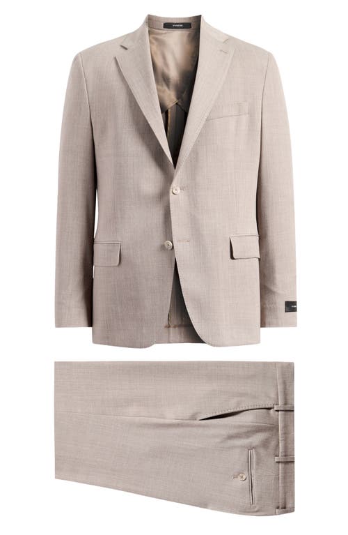 Vince Ives Regular Fit Stretch Wool Suit In Light Brown
