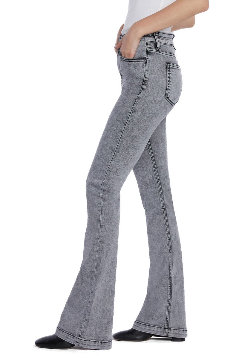 HINT OF BLU Rosa Flare Jeans, Alternate, color, Grey Wash