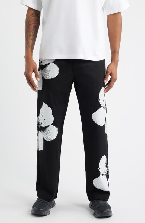 Flower Napoli Cotton Twill Pants