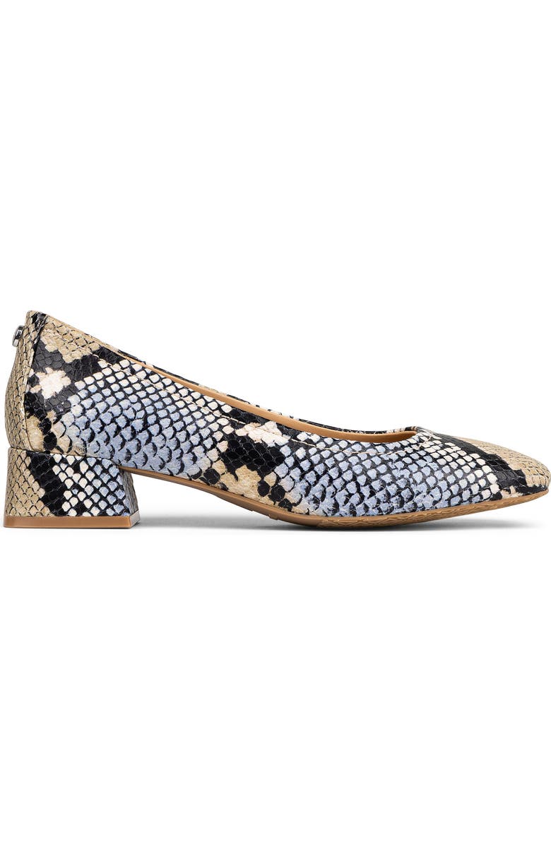 Donald Pliner Snakeskin Print Mid Heel Pump, Alternate, color,
