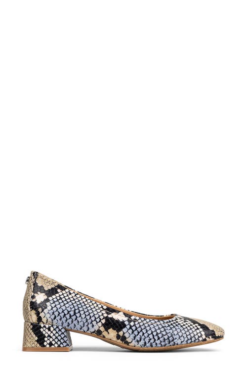 DONALD PLINER DONALD PLINER SNAKESKIN PRINT MID HEEL PUMP