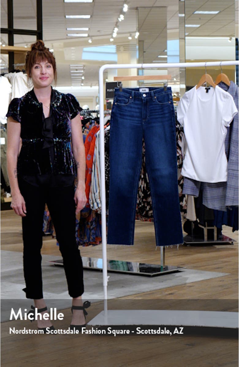 Cindy Raw Edge Straight Leg Jeans, sales video thumbnail