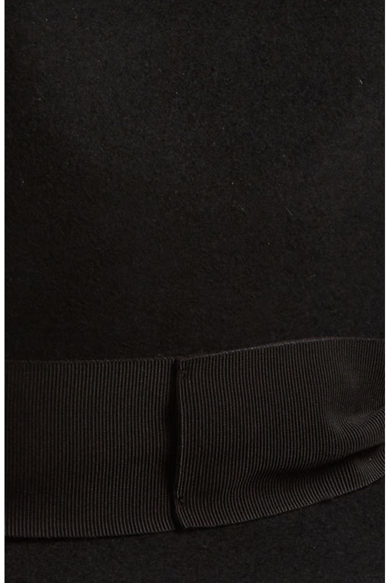 Wool Blend Felt Fedora, Alternate, color, N0000 NERO