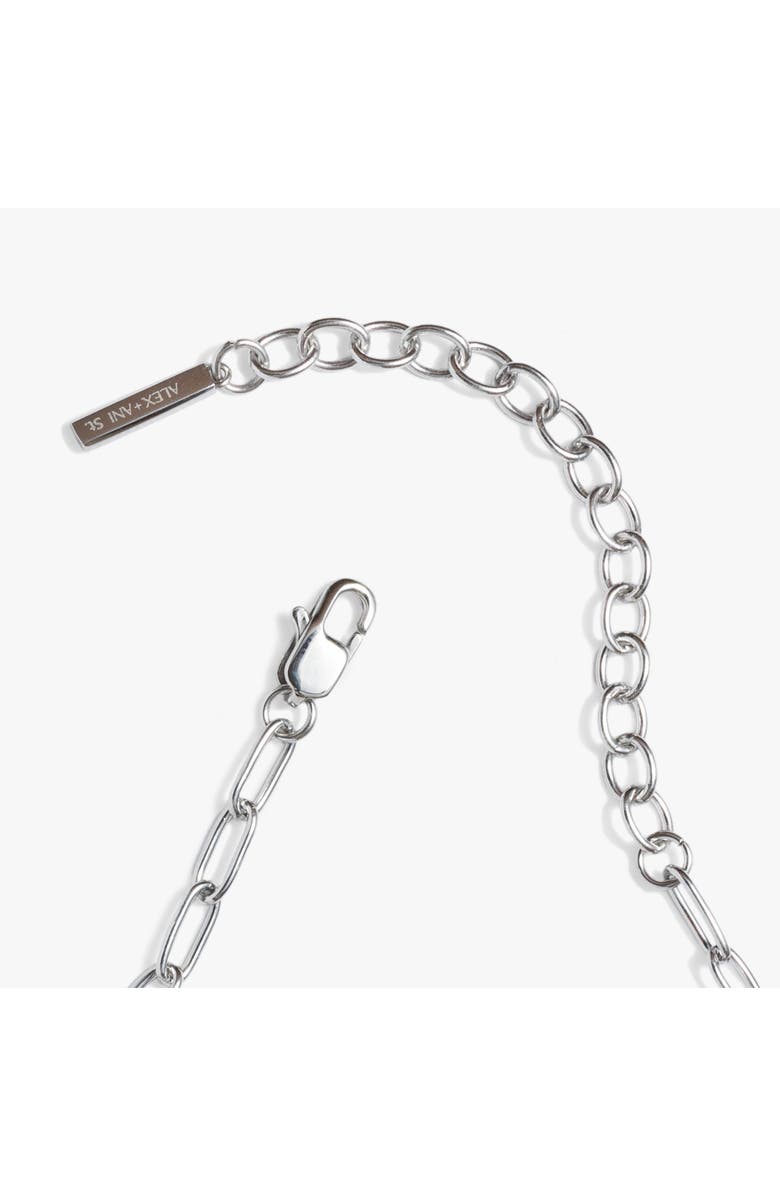 Alex and Ani Paperclip Layering Necklace, Alternate, color, Silver
