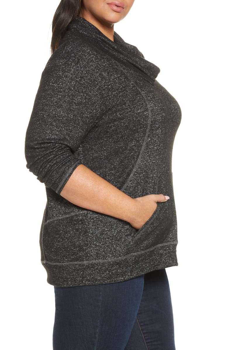 Loveappella Drape Neck Pullover, Alternate, color, 