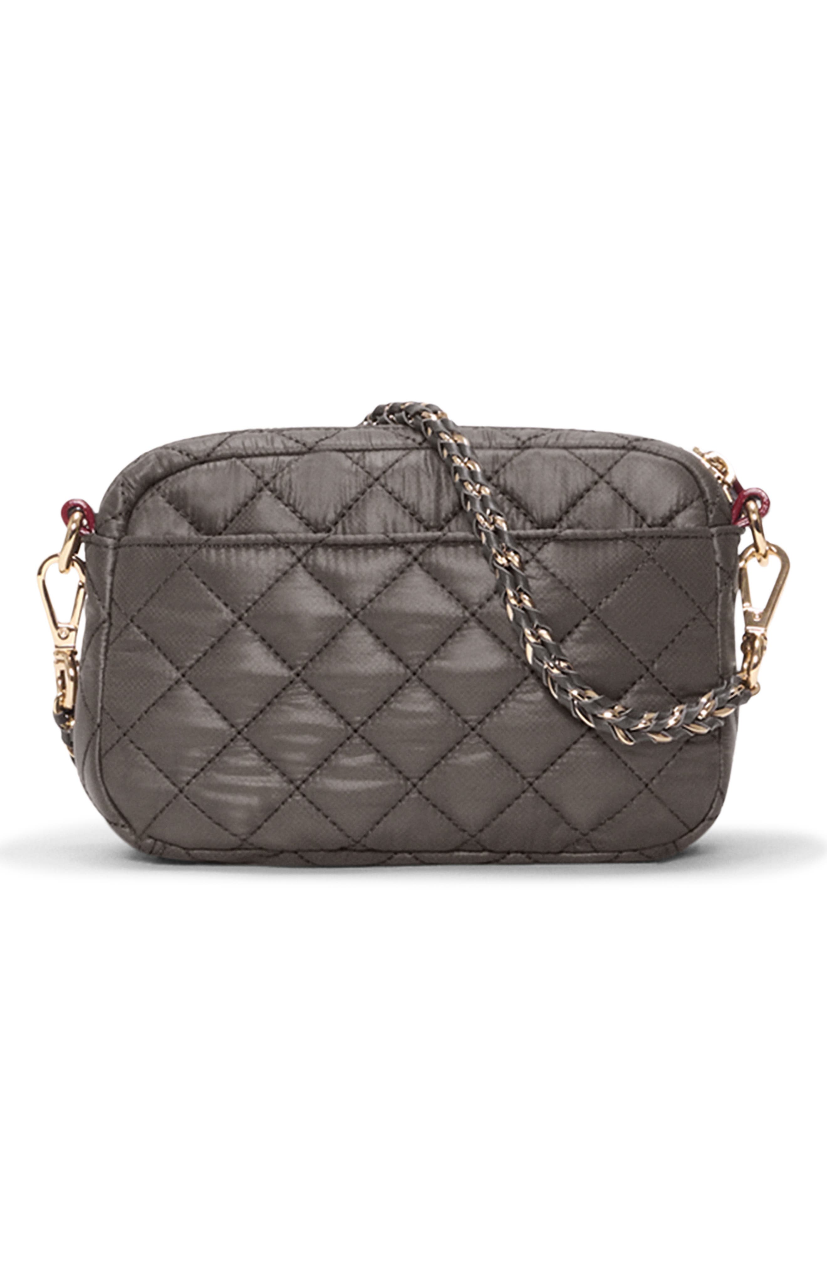 Crosby Mini Leather Trimmed Crossbody Bag, Alternate, color, MAGNET