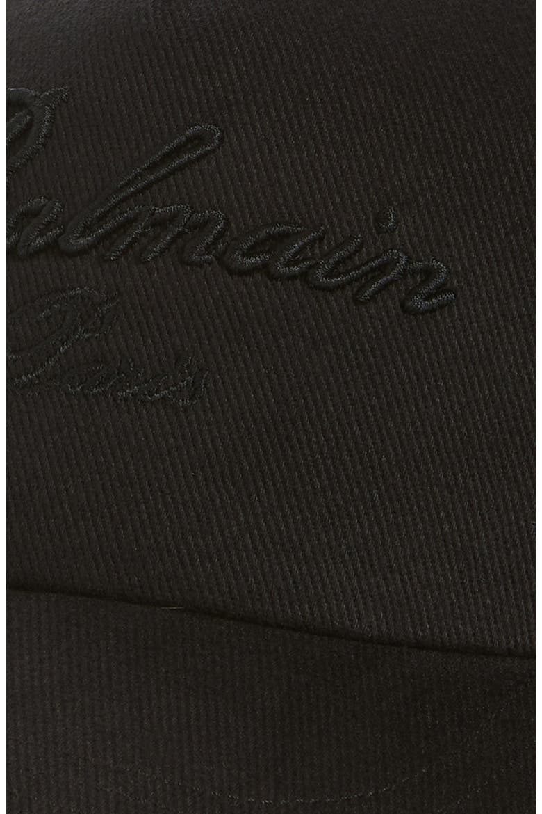 Signature Cotton Twill Baseball Cap, Alternate, color, EAP BLACK/ BLACK