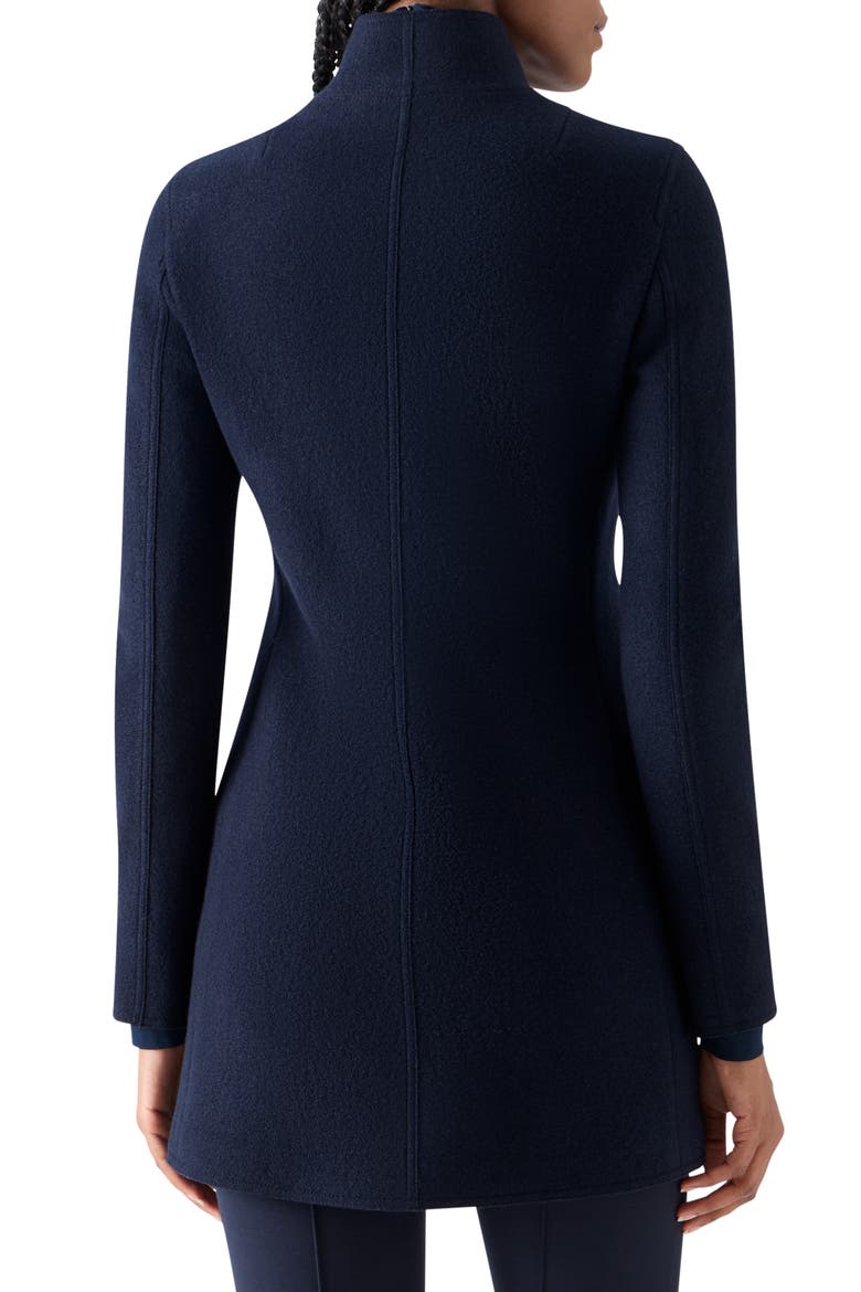 Asymmetric Wool Jacket, Alternate, color, NAVY