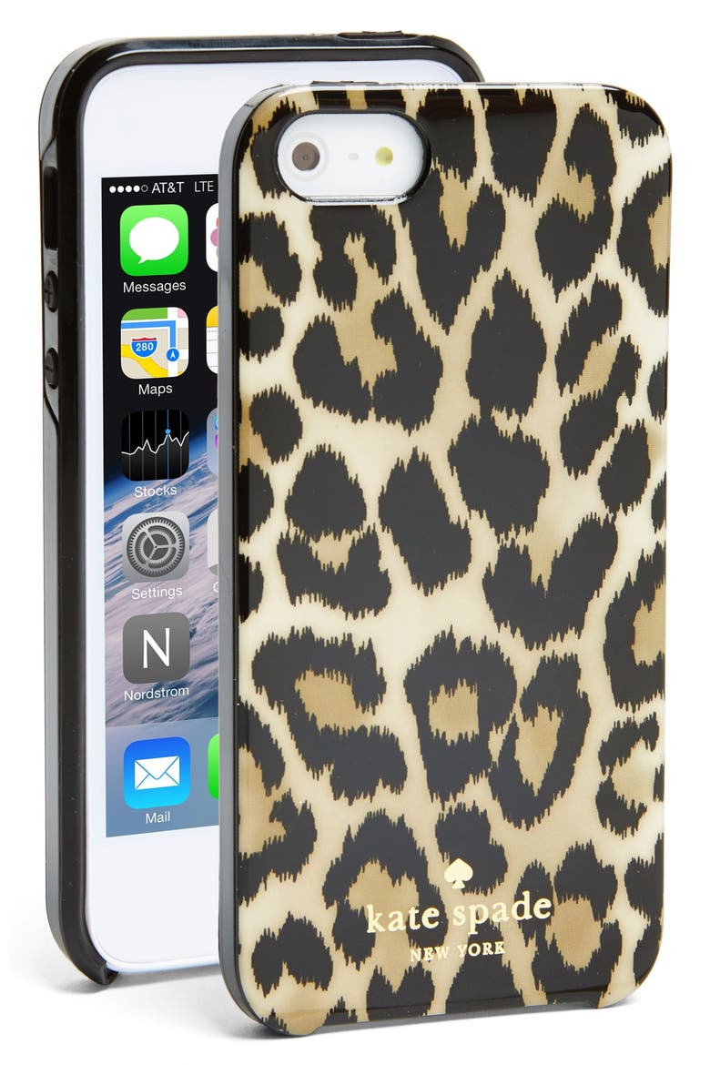 'leopard ikat' iPhone 5 & 5s case, Main, color, LEOPARD