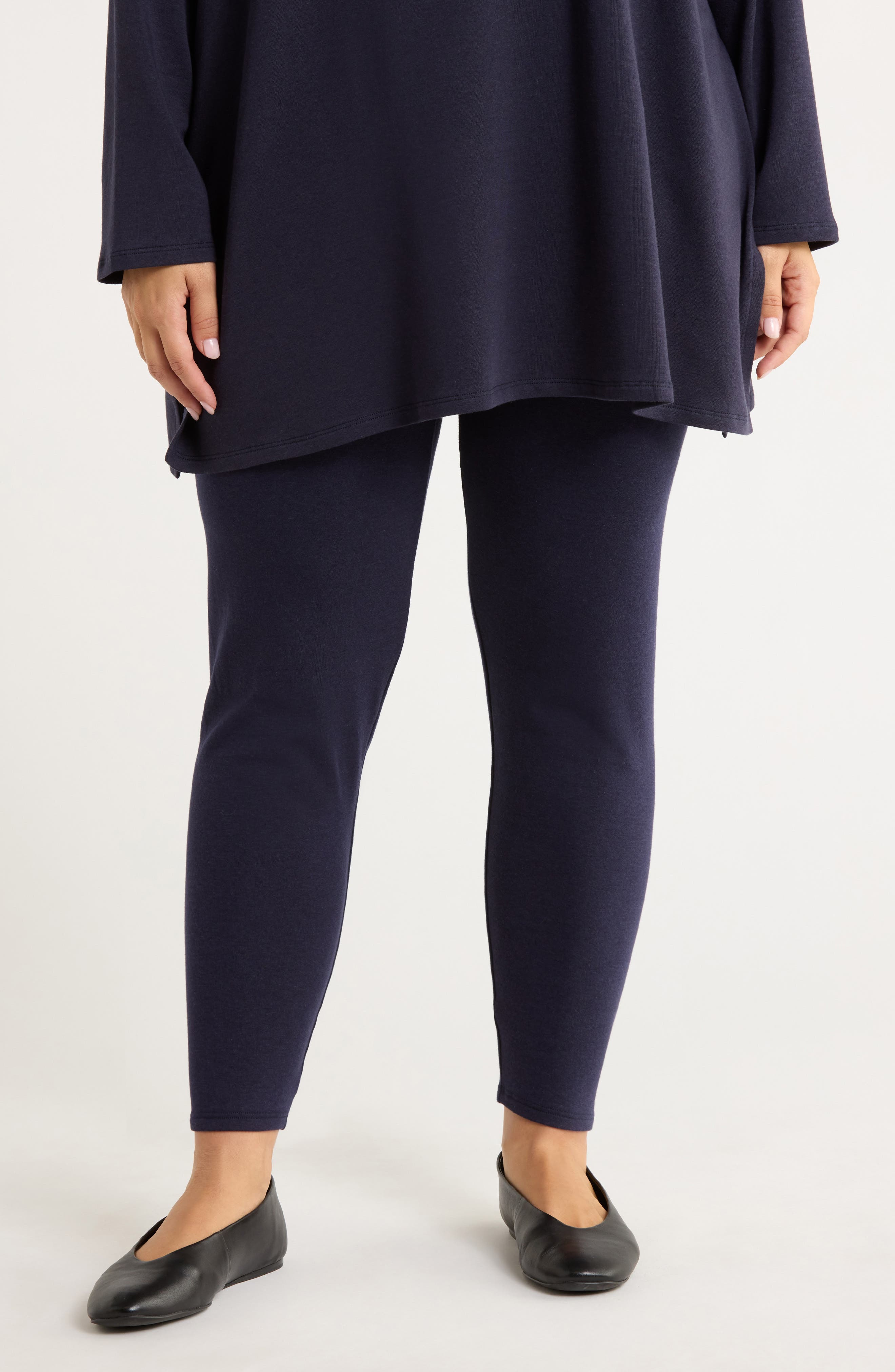 Eileen Fisher High Waist Ankle Leggings