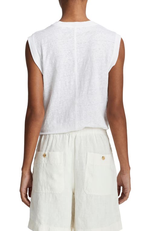 Vince Pima Cotton Muscle Tee In Off White