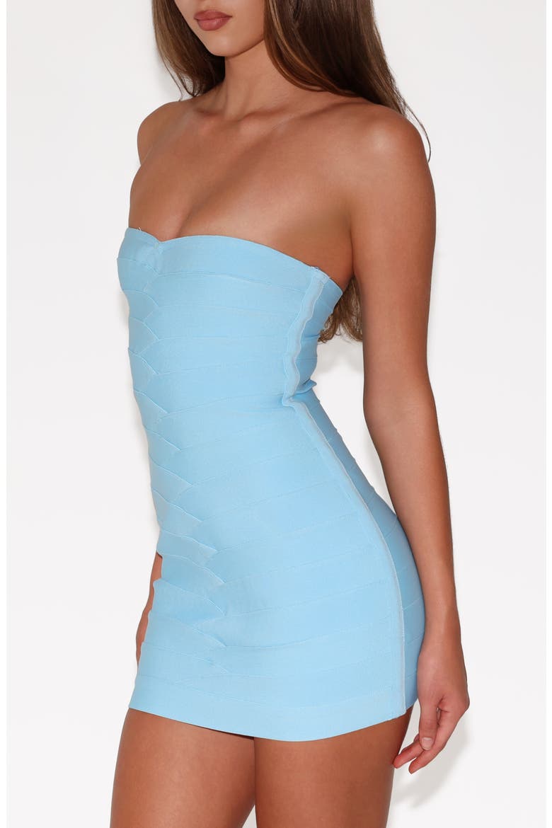 Niya Bandage Body-Con Minidress, Alternate, color, BLUE