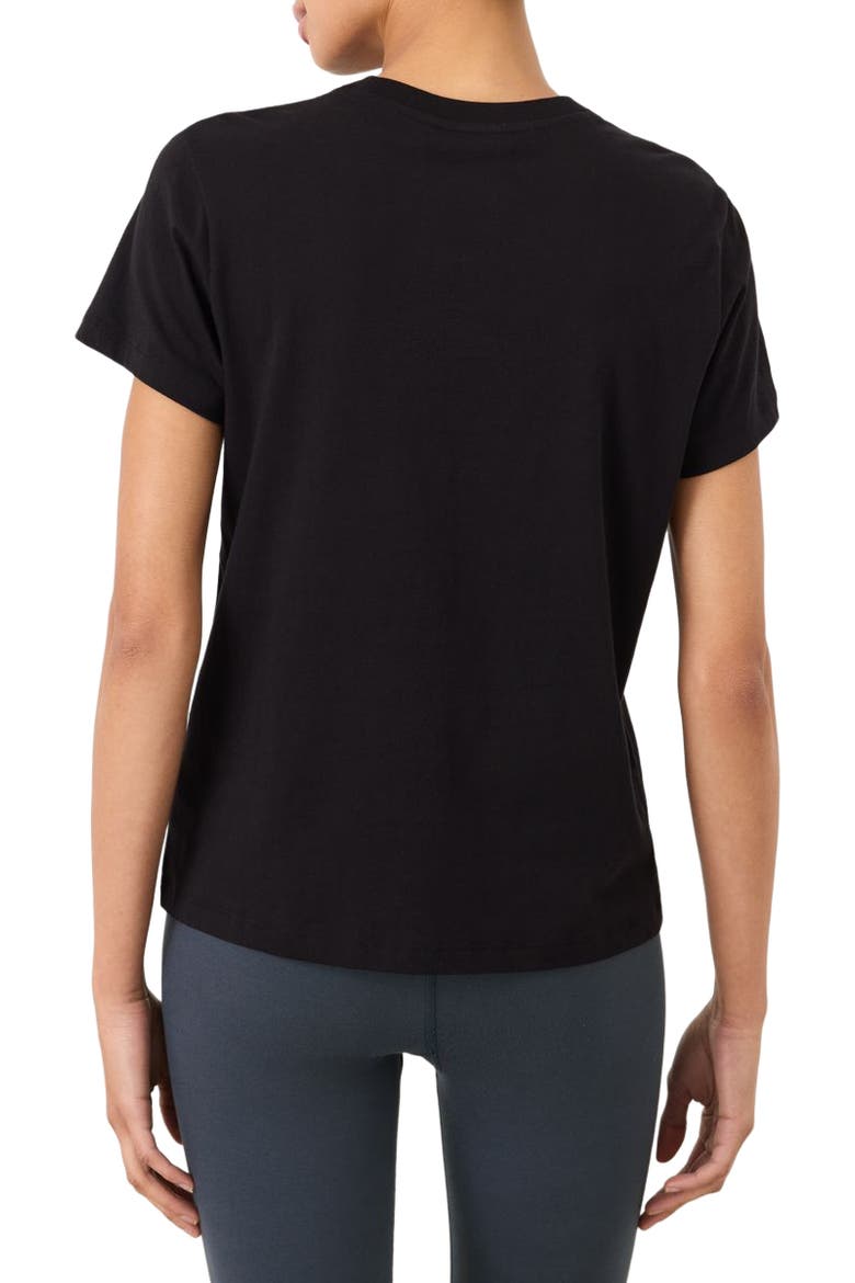 Organic Cotton Women's Softspun Essential Crewneck Tee, Alternate, color, Black