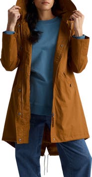 Seasalt Cornwall Seafaring Waterproof Linen & Organic Cotton Hooded Coat