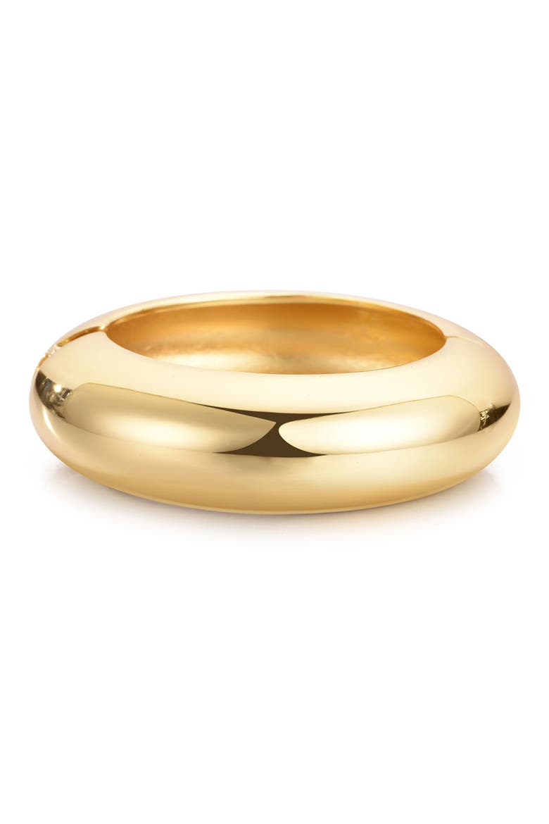 Chunky Dome Hinged Bangle Bracelet, Main, color, GOLD