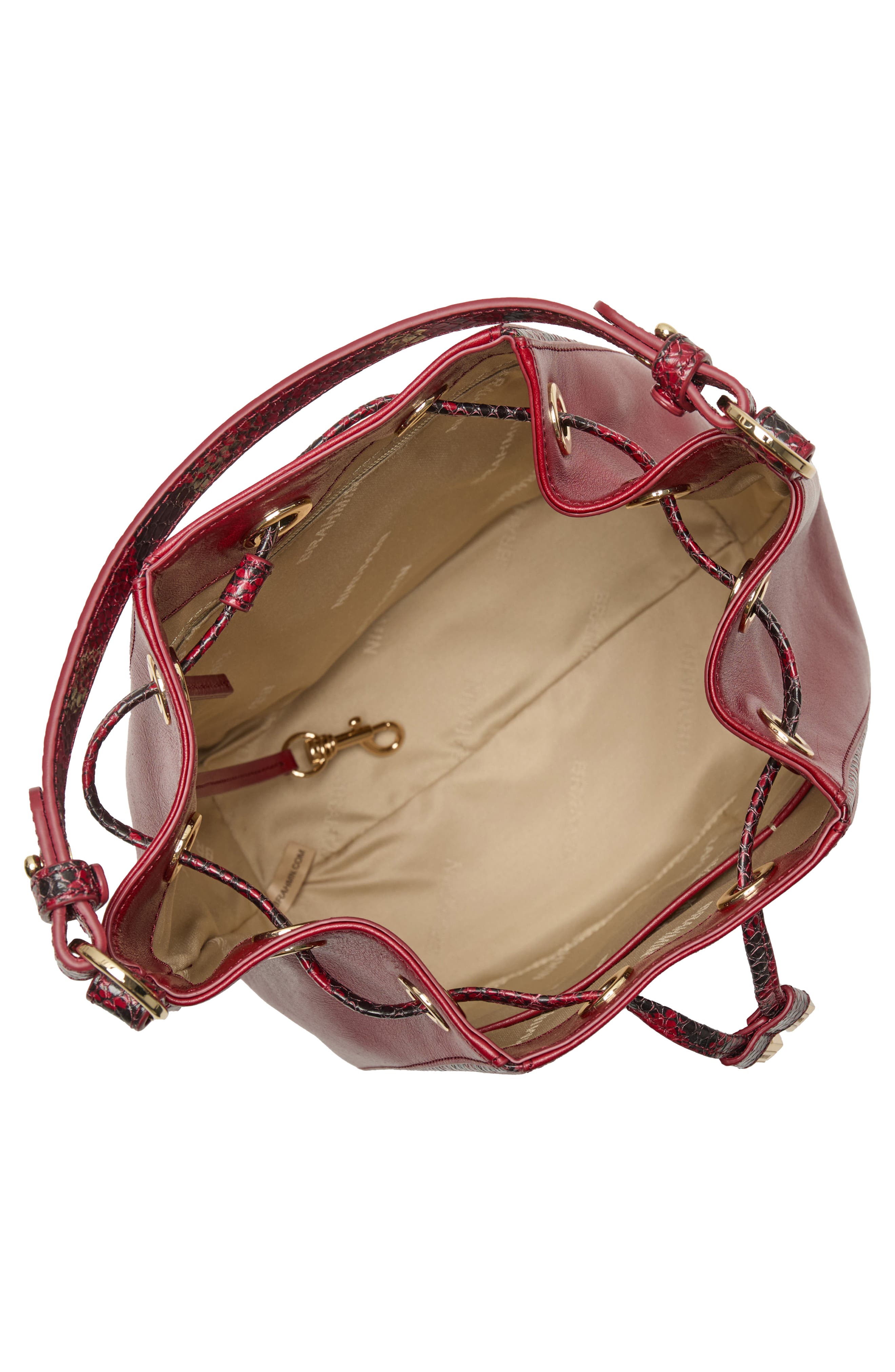 Brahmin Melinda Leather Bucket Bag, Alternate, color, 