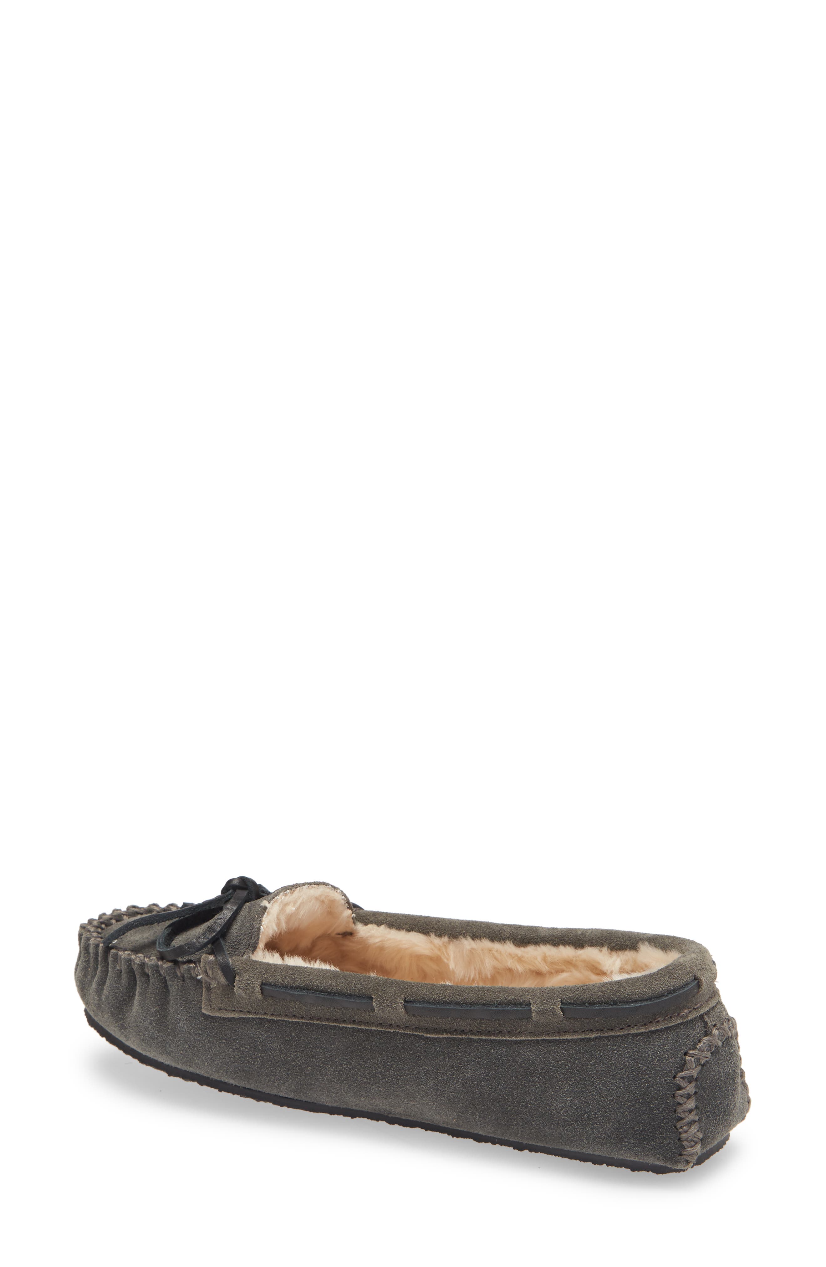 Minnetonka Cally Slipper, Alternate, color, Grey Suede