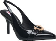 True Religion Muni Metal Horseshoe Logo Heel