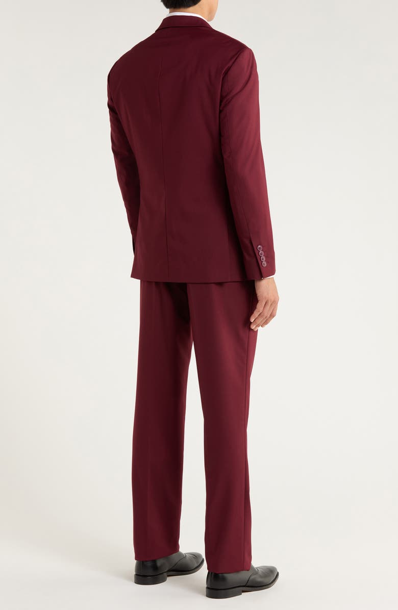 ZEGARIE Burgundy Mélange 3-Piece Suit, Alternate, color, Burgundy