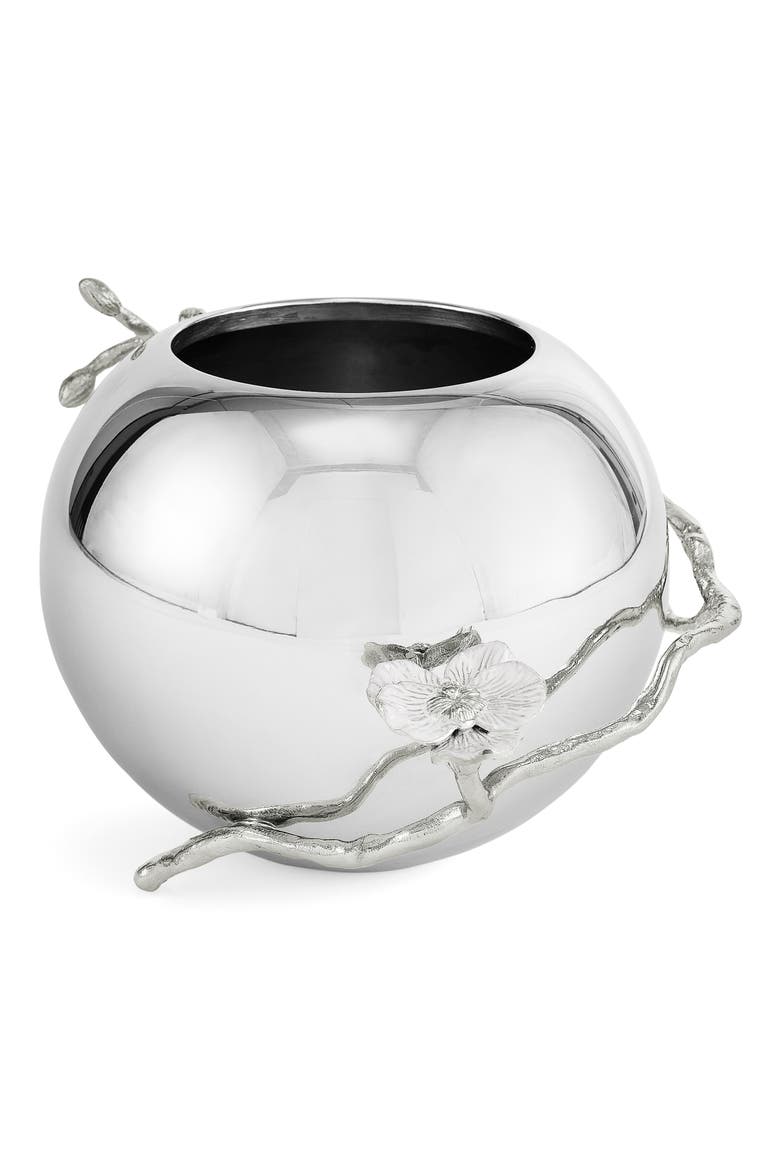 Silver Orchid Rose Bowl, Alternate, color, SILVER
