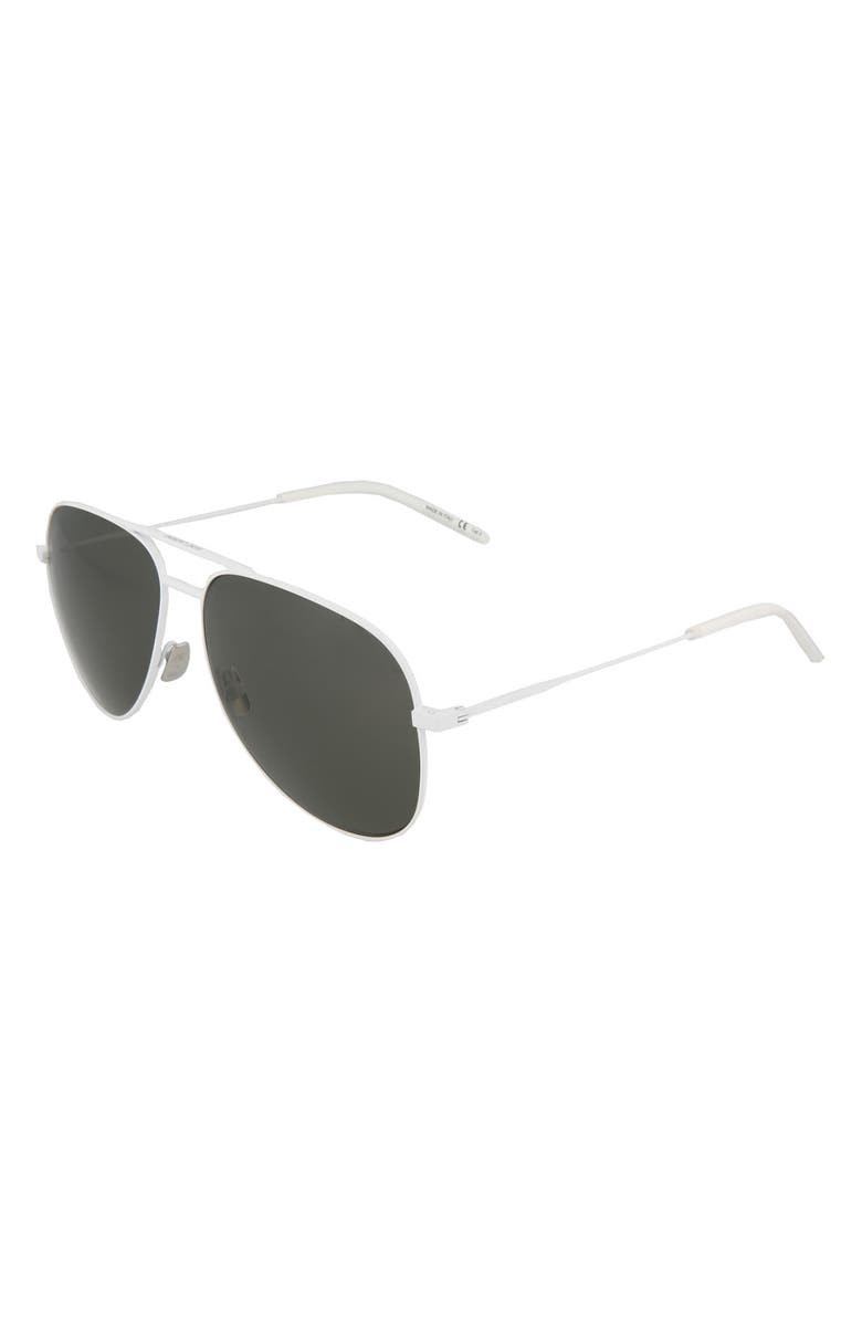 Saint Laurent 59mm Classic Aviator Sunglasses, Alternate, color, 