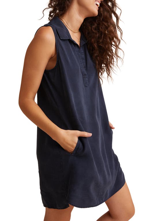 Bella Dahl Sleeveless A-line Minidress In Blue