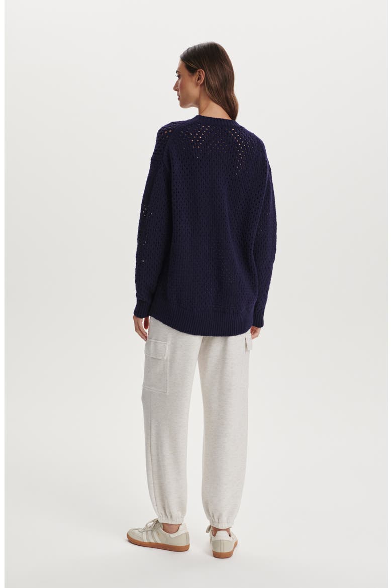 Grady Bouclé Sweater, Alternate, color, EVENING BLUE